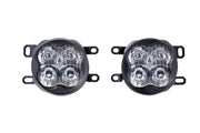 SS3 LED Fog Light Kit for 2012-2014 Toyota Prius, White SAE Fog Pro with Backlight Diode Dynamics