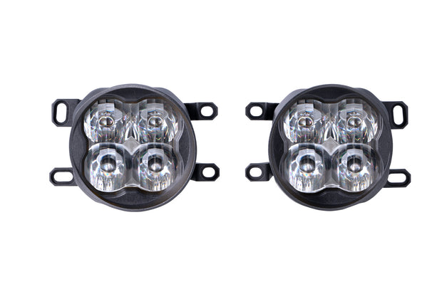 SS3 LED Fog Light Kit for 2012-2014 Toyota Prius, White SAE Fog Pro with Backlight Diode Dynamics