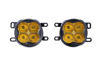 SS3 LED Fog Light Kit for 2012-2014 Toyota Prius, Yellow SAE Fog Max with Backlight Diode Dynamics