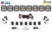 SS5 Sport Universal CrossLink 8-Pod Lightbar Yellow Driving Diode Dynamics