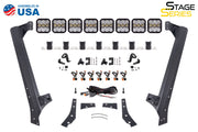 Stage Series Windshield Bracket Kit for 2007-2018 Jeep JK Wrangler Diode Dynamics