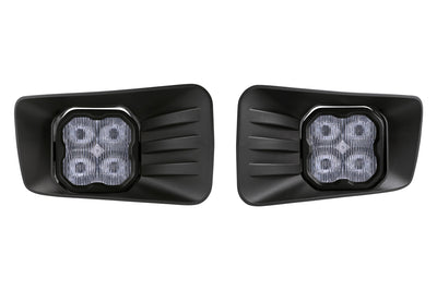 SS3 LED Fog Light Kit for 2015-2020 GMC Yukon, White SAE Fog Sport with Backlight Diode Dynamics