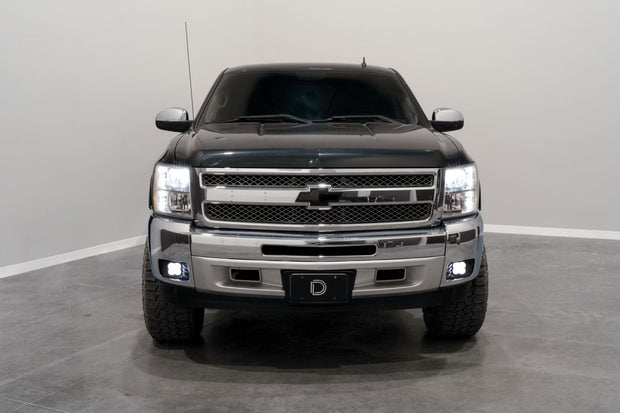 SS3 LED Fog Light Kit for 2007-2015 Chevrolet Silverado, Yellow SAE Fog Sport with Backlight Diode Dynamics