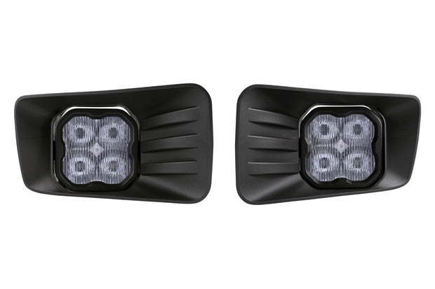 SS3 LED Fog Light Kit for 2015-2020 GMC Yukon, White SAE Fog Max with Backlight Diode Dynamics