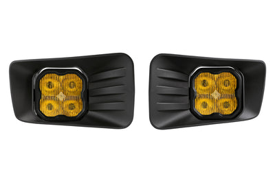 SS3 LED Fog Light Kit for 2007-2015 Chevrolet Silverado, Yellow SAE Fog Max with Backlight Diode Dynamics