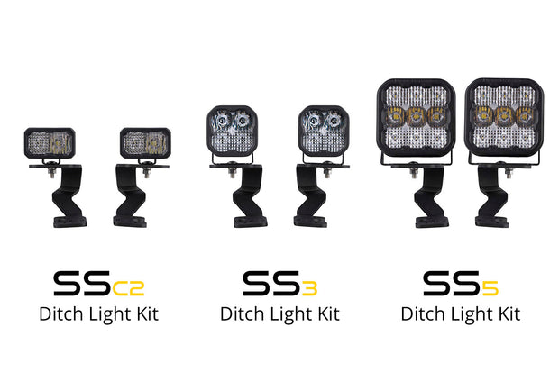 Stage Series Ditch Light Kit for 2022 Toyota Tundra SS5 Sport Diode Dymanics White Combo Diode Dymanics