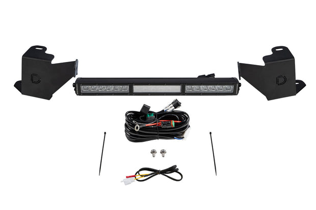 Stealth Bumper Light Bar Kit for 2022 Toyota Tundra White Combo Diode Dymanics