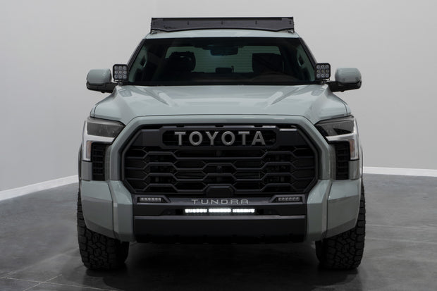 Stealth Bumper Light Bar Kit for 2022 Toyota Tundra White Combo Diode Dymanics