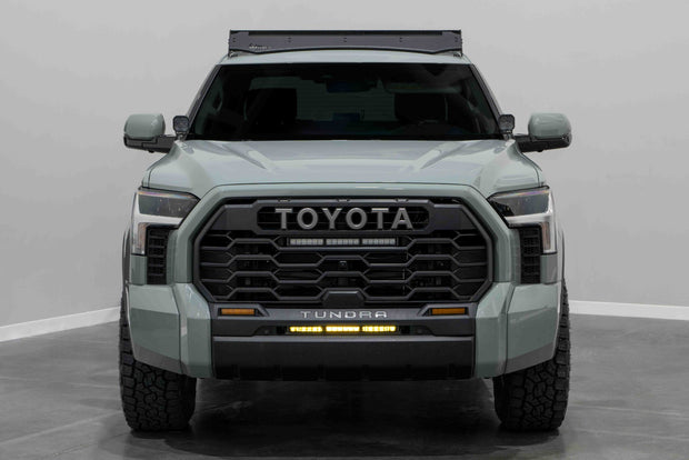 Stealth Bumper Light Bar Kit for 2022 Toyota Tundra White Combo Diode Dymanics