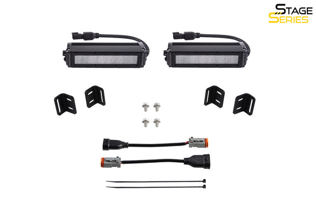 SS6 LED Fog Light Kit for 2022 Toyota Tundra White Wide Diode Dymanics