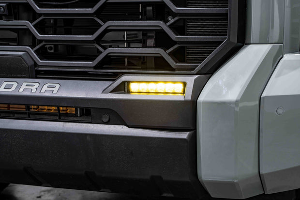SS6 LED Fog Light Kit for 2022 Toyota Tundra Amber Wide Diode Dymanics