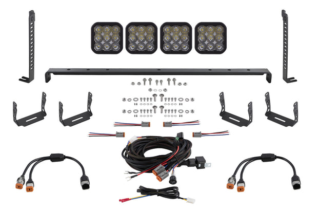 SS5 Stealth Grille LED 4-Pod Kit for 2014-2023 Toyota 4Runner, Pro White Driving Diode Dynamics