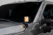Stage Series Ditch Light Kit for 2017-2022 Ford Super Duty, C2 Sport Yellow Combo Diode Dynamics