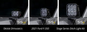 Stage Series Ditch Light Kit for 2017-2022 Ford Super Duty, C2 Sport Yellow Combo Diode Dynamics