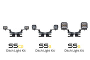 Stage Series Ditch Light Kit for 2017-2022 Ford Super Duty, C2 Sport Yellow Combo Diode Dynamics