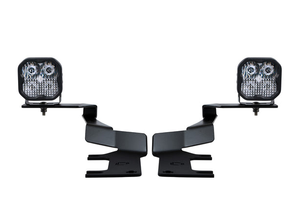 Stage Series Ditch Light Kit for 2017-2022 Ford Super Duty, SS3 Sport White Combo Diode Dynamics