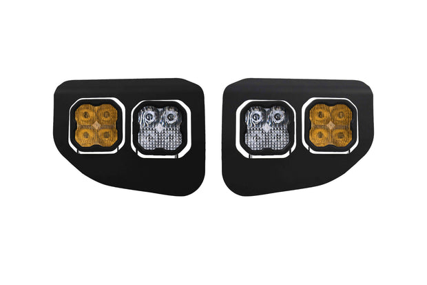 SS3 LED Fog Pocket Kit for 2020-2022 Ford Super Duty, White Pro Diode Dynamics