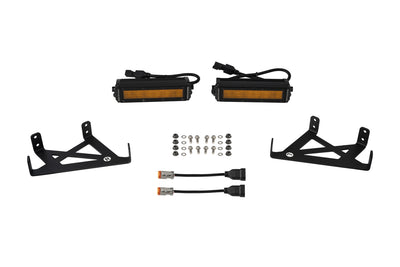 SS6 LED Fog Light Kit for 2020-2022 Ford Super Duty, Amber Wide Diode Dynamics