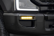 SS6 LED Fog Light Kit for 2020-2022 Ford Super Duty, Amber Wide Diode Dynamics