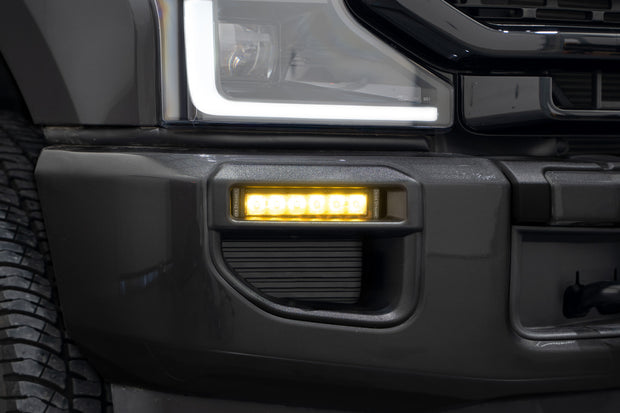 SS6 LED Fog Light Kit for 2020-2022 Ford Super Duty, Amber Wide Diode Dynamics
