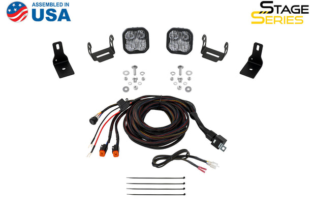 Stage Series Ditch Light Kit for 2022+ Ford Maverick, SS3 Sport White Combo