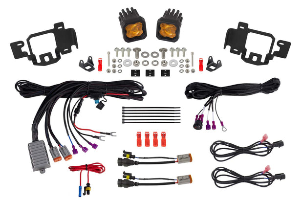 SSC1 LED Fog Light Kit SAE Fog for 2023-2024 Chevrolet Colorado, Yellow Diode Dynamics