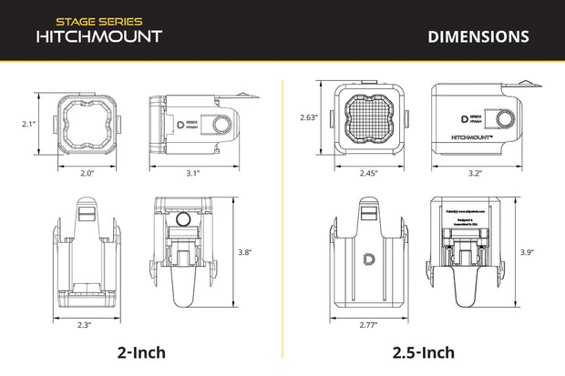 HitchMount LED Pod Reverse Kit for 2023-2024 Chevrolet Colorado C1 Diode Dynamics