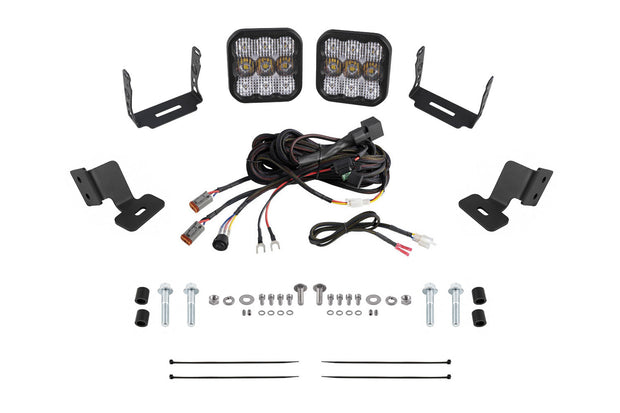 Stage Series Ditch Light Kit for 2019-2024 Honda Talon, SS5 Sport White Combo