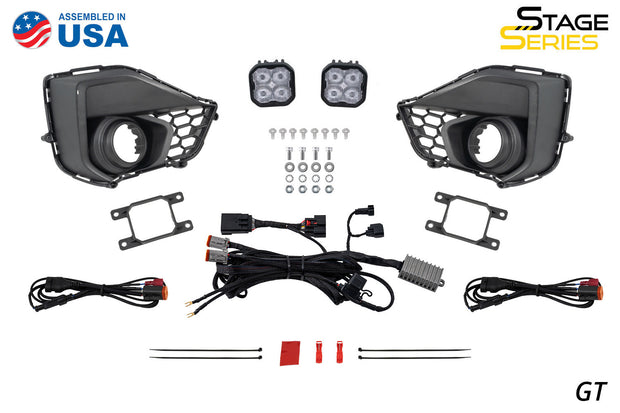 SS3 Add-On Fog Lamp Kit for 2024 Ford Mustang EcoBoost Yellow Sport Diode Dynamics