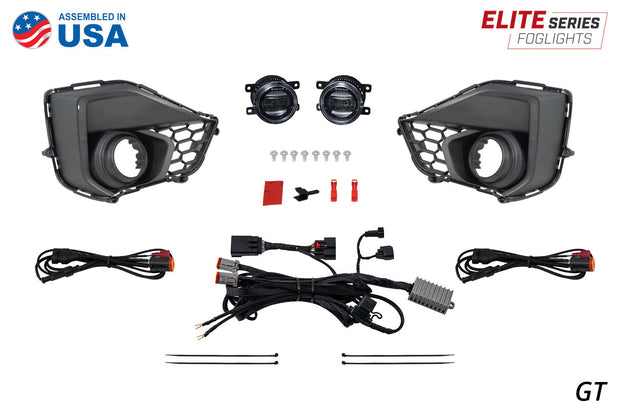 Elite Series Add-On Fog Lamp Kit for 2024 Ford Mustang GT Yellow Diode Dynamics