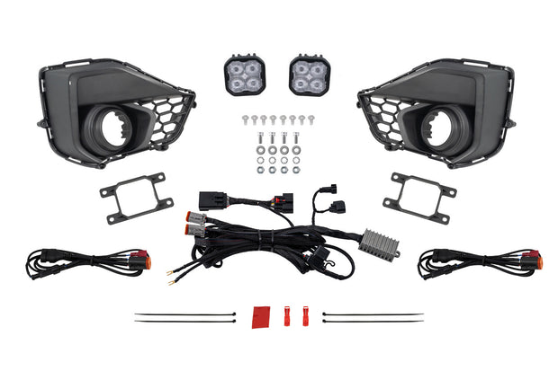 SS3 Add-On Fog Lamp Kit for 2024 Ford Mustang GT White Pro Diode Dynamics