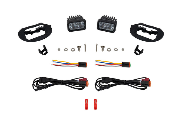 SSC2 LED Fog Light Kit for 2008-2010 Honda Odyssey, Cool White (6000K) Sport White SAE Fog Diode Dynamics