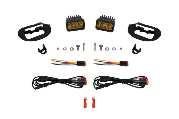 SSC2 LED Fog Light Kit for 2008-2010 Honda Odyssey, Yellow (3000K) Sport Yellow SAE Fog Diode Dynamics