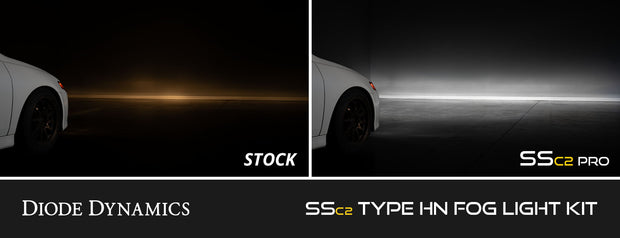 SSC2 LED Fog Light Kit for 2008-2010 Honda Odyssey, Yellow (3000K) Sport Yellow SAE Fog Diode Dynamics