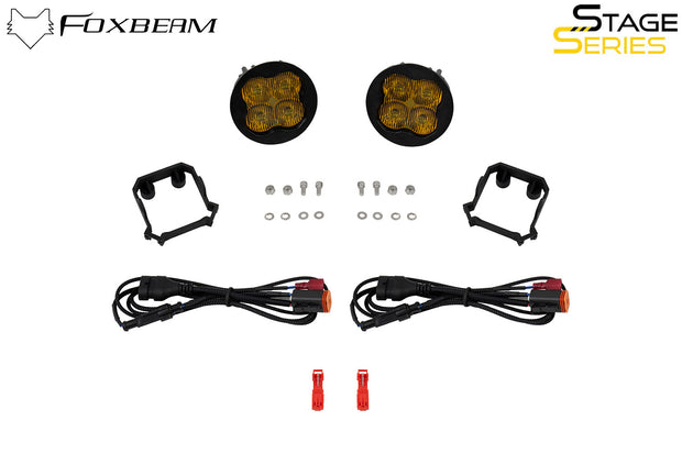 SS3 SAE/DOT Type Forester Fog Light Kit Cool White (6000K) Max (38.5 watts) White SAE Fog Diode Dynamics