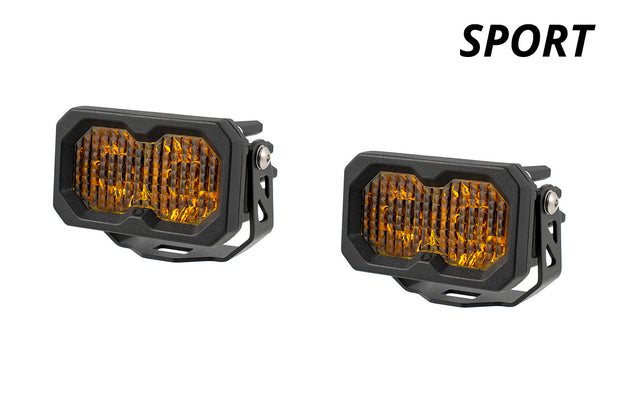 C2 2.0 Sport Yellow SAE Fog/Wide Standard ABL (Pair) Diode Dynamics