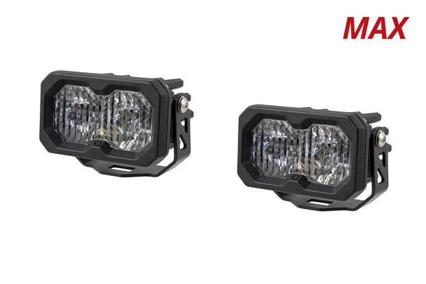 C2 2.0 Max White SAE Fog/Wide Standard ABL (Pair) Diode Dynamics