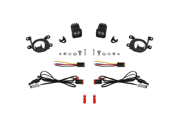 SSC1 LED Fog Light Kit for 23-24 Lexus RX450h, White SAE Fog Diode Dynamics