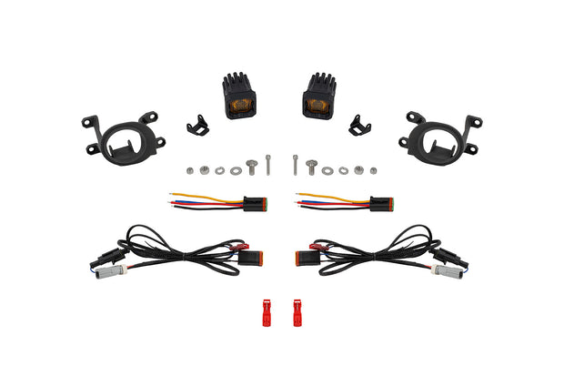 SSC1 Type BM LED Fog Light Kit, Yellow SAE Fog Diode Dynamics