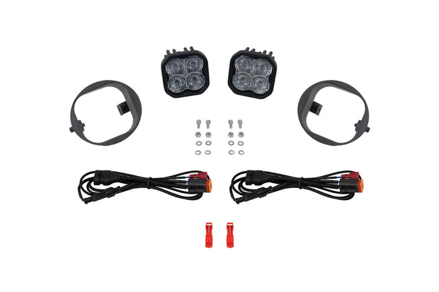 SS3 LED Fog Light Kit for 09-11 Honda Element, Pro White SAE Fog Diode Dynamics