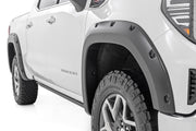 Traditional Pocket Fender Flares Flat Black 19-Up GMC Sierra 1500 2WD/4WD Rough Country