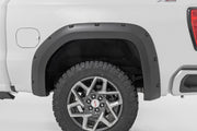 Traditional Pocket Fender Flares Flat Black 19-Up GMC Sierra 1500 2WD/4WD Rough Country