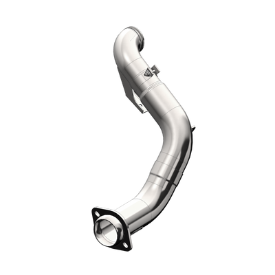 4 Inch Turbo Down Pipe For 15-16 Ford 6.7L Powerstroke Non Cab and Chassis Only Aluminized Steel EO Num. D-763-1 MBRP