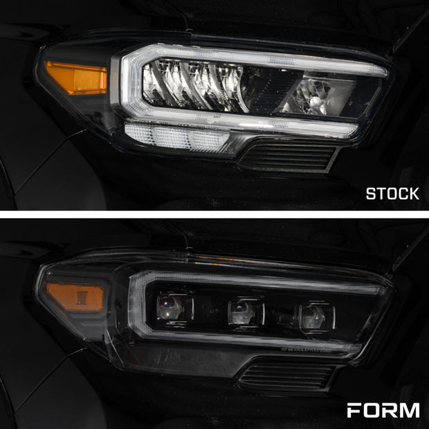 2016-2022 Toyota Tacoma Sequential LED Projector Headlights Pair Form Lighting