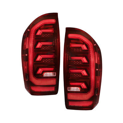 2016-2023 Toyota Tacoma LED Tail Lights, Red Pair Form Lighting
