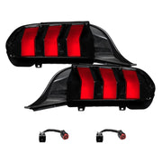 24-25 Ford Mustang Sequential LED Tail Lights, Red (Pair) Form Lighting