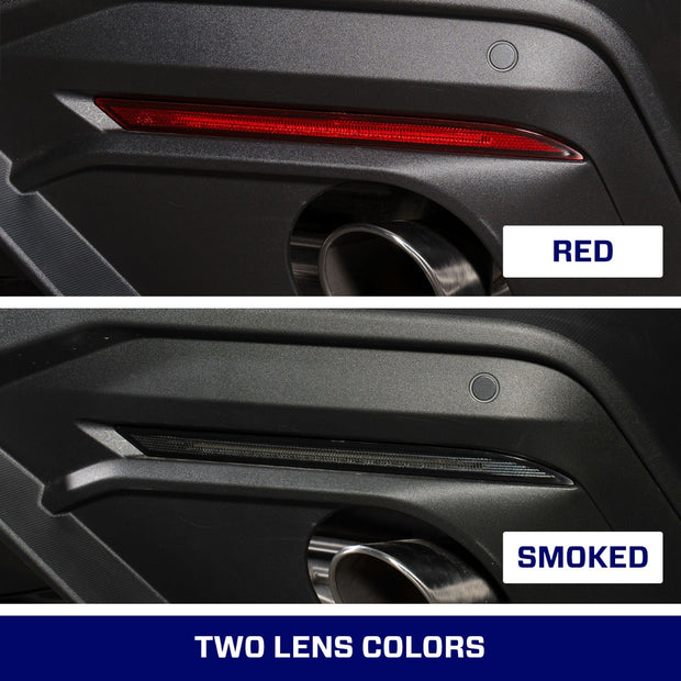 2018-Present Ford Mustang LED Rear Reflector Red Pair Form Lighting