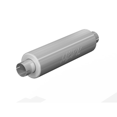 3 Inch Exhaust Pipe ID Inlet/Outlet 26 Inch Single Muffler Mild Tone T409 Stainless Steel MBRP