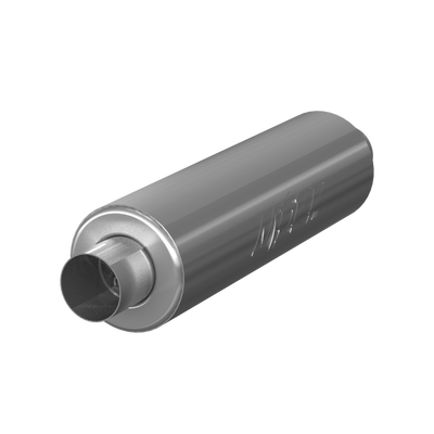 3 Inch Exhaust Pipe ID Inlet/Outlet 26 Inch Single Chambered Muffler T409 Stainless Steel MBRP