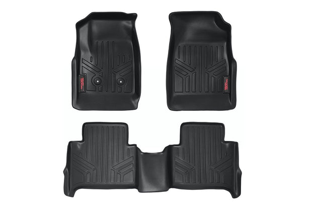 Heavy Duty Floor Mats Front/Rear-15-22 Chevy Colorado/GMC Canyon Crew Cab Rough Country